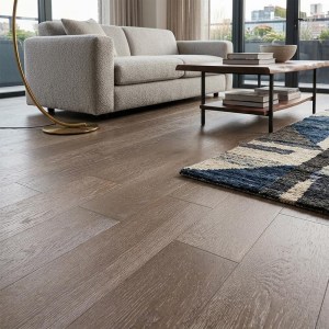 PARQUET PREFINITI - Rovere 1 Strip - Capri - Spazzolato - Piallato a mano-1